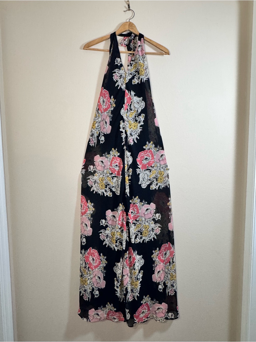 Nwt Zara Tarfaluc Collection Floral Halter Maxi Dress